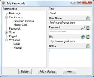 Password window